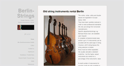 Desktop Screenshot of berlin-strings.com